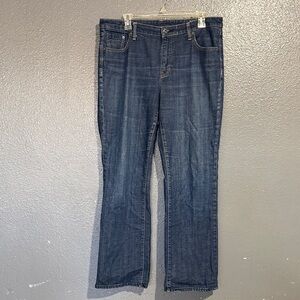 GAP Dark Blue Women's Straight Leg Jeans Y2K